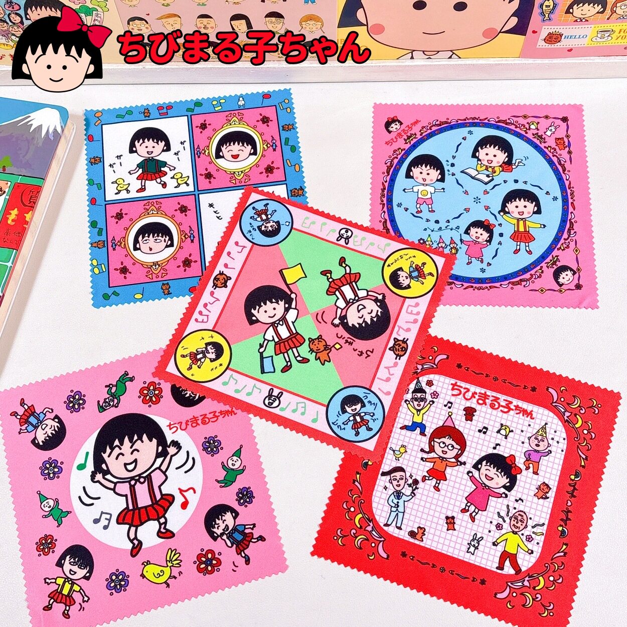 樱桃小丸子眼镜布手机屏幕相机镜头清洁卡通可爱超细纤维镜布卡通