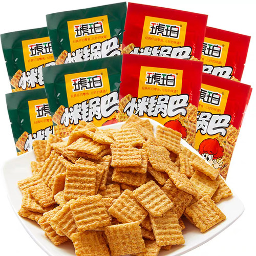 琥珀小米锅巴袋装10小包装小零食