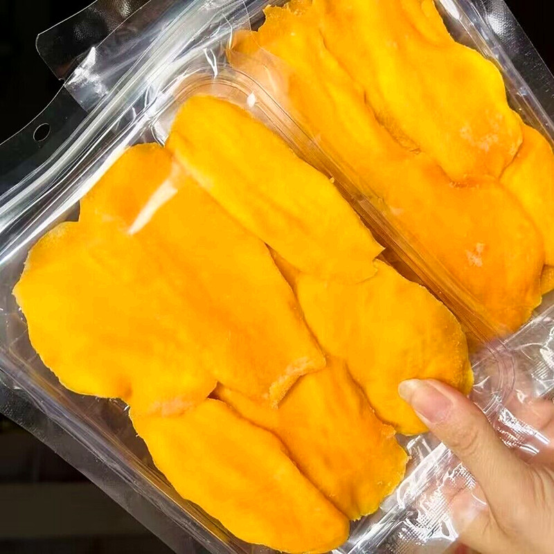 芒果干大片500g酸甜大切片果肉果干厚切大袋果脯大芒果片小吃零食