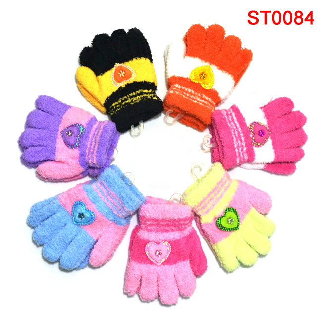 Gants pour fille en de laine - Ref 2150582 Image 1