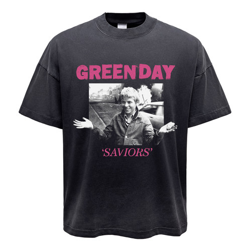 GreenDay短袖潮牌青年透气印花