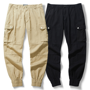 多口袋长裤 裤 休闲春秋男女学生 工装 特惠