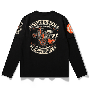 T恤印花花纱彩色打底衫 特 长袖 性价比 春秋学生男女生 猴子商店