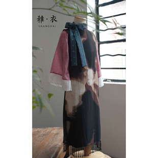 7折 月份牌复刻稚衣原创NaiveCulture女童旗袍中式大童复古礼服夏