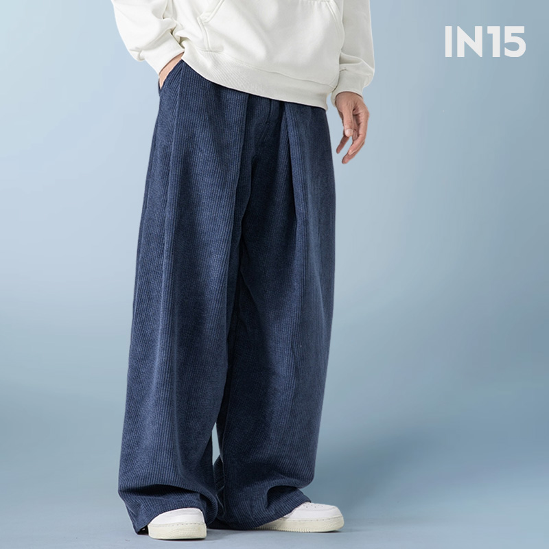 印素秋季新款中国风灯芯绒宽松灯笼裤休闲裤舒适阔腿大码男女裤子