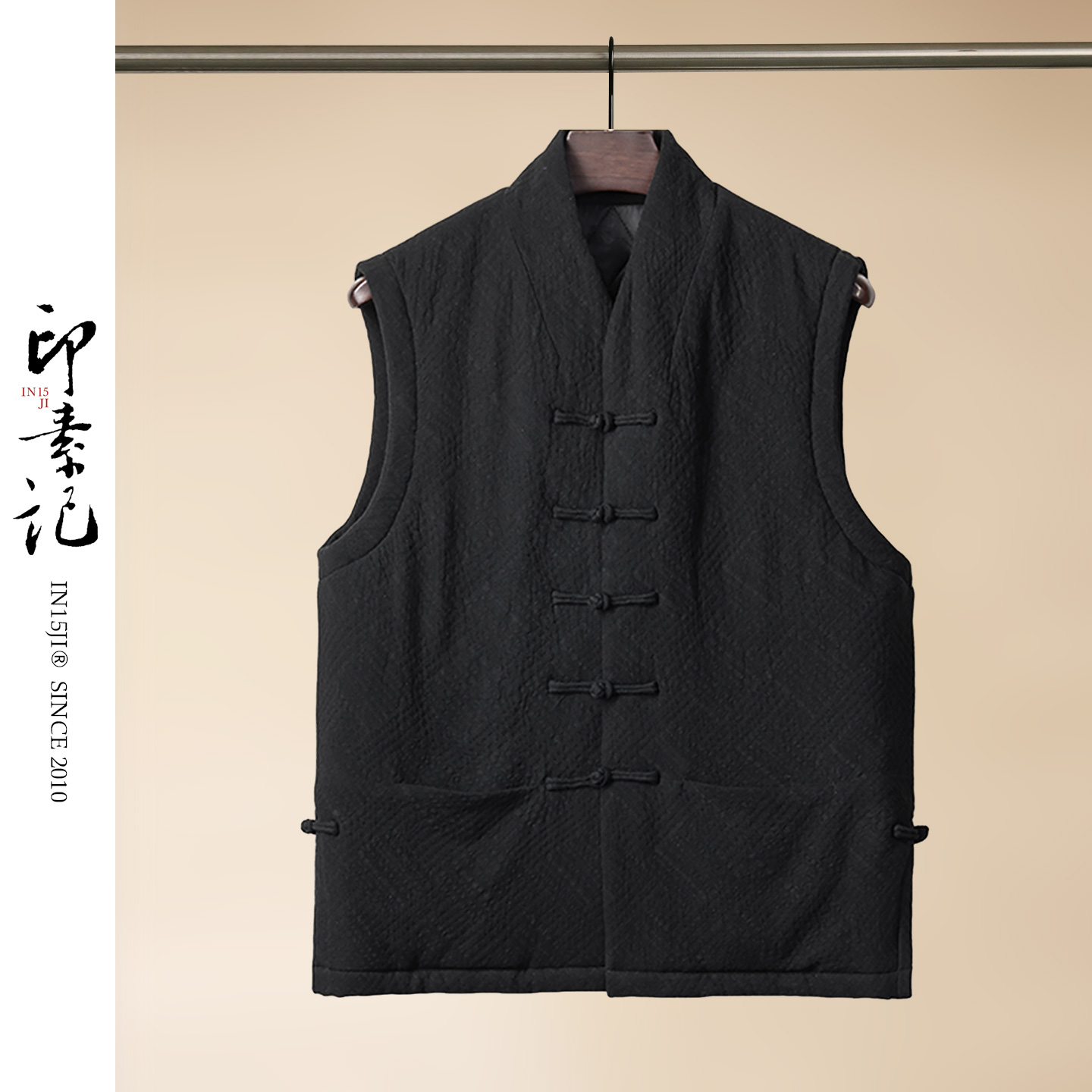 中国风棉马甲冬季男士无袖宽松保暖外套男中式加厚立领男式坎肩