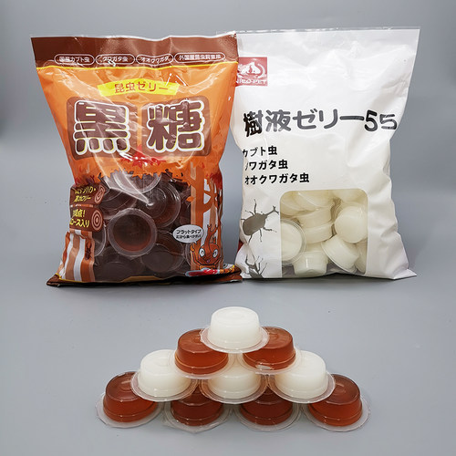 甲虫专用果冻锹甲独角仙饲料花金龟兜虫成虫营养食物宠物昆虫食材