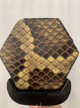 黑檀二胡蒙皮琴桶 手工蒙皮音质优美 六角琴桶 带底座 扁孔可选皮