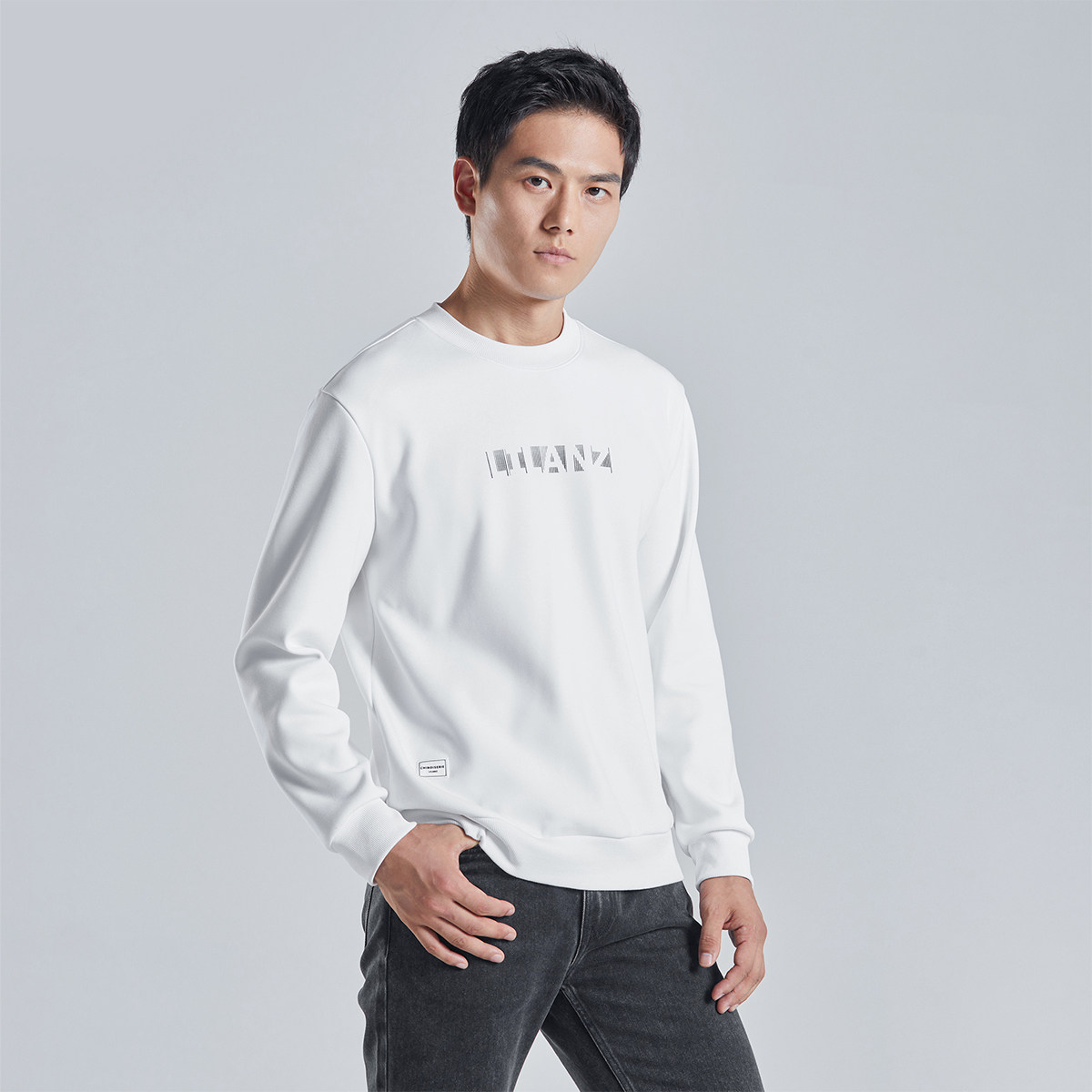 G3DTX0021 0022 0031Y利家男装冬季保暖加绒新款圆领潮流休闲卫衣