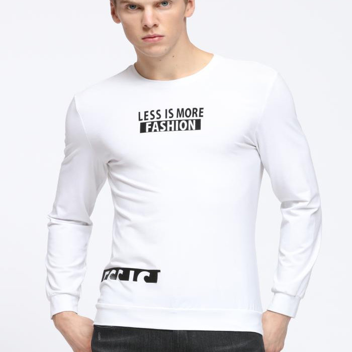 18CTX0092 0071 0172Y利家春季新款简约男休闲时尚百搭长袖T恤