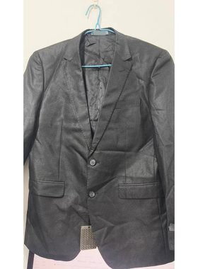 1QXF251YB利家秋季商务绅士通勤平驳领一粒扣老款西服外套男士