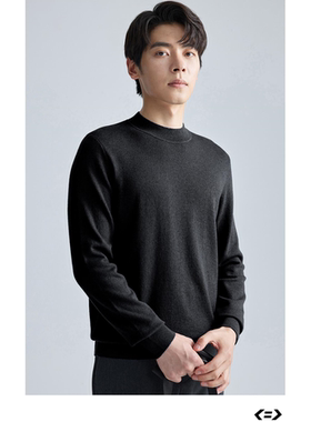 A4DMS0011 0012 0013S利家冬季舒适时尚保暖圆领针织百搭毛衣男士