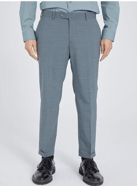 Q2CXF091 921 121 931 901SA利家春季时尚新款通勤九分裤西裤男士