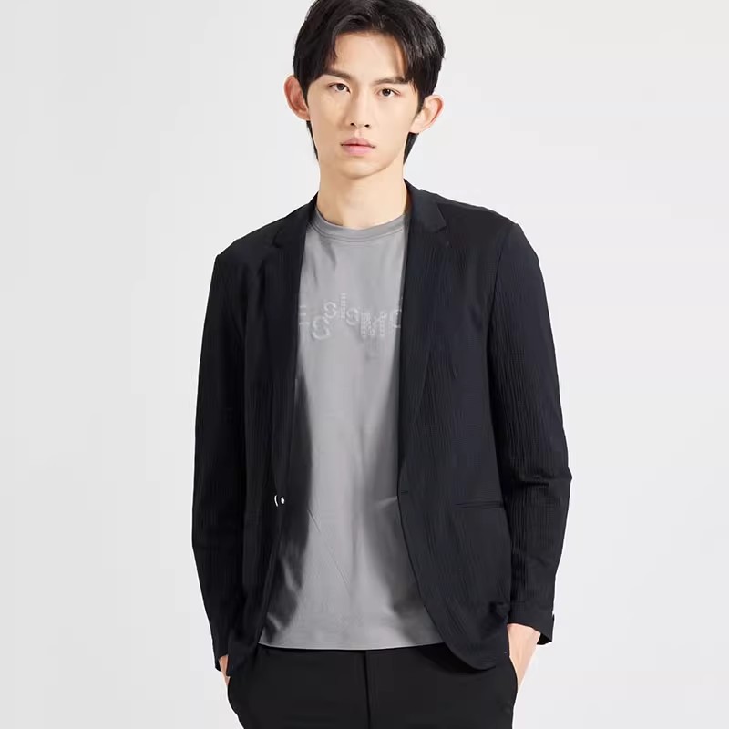 Q4XKF371 321 341 362SA利家夏季新款轻薄透气休闲单西空调服男装