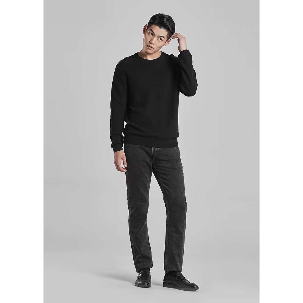 G3DMS7381 7382 7383 7384S利家冬季新款圆领修身百搭长袖毛衣男