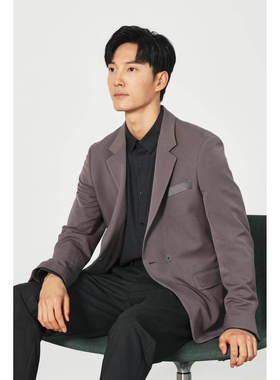 Q1QDX181SA利家秋季时尚简约新款百搭商务纯色舒适西服休闲外套男
