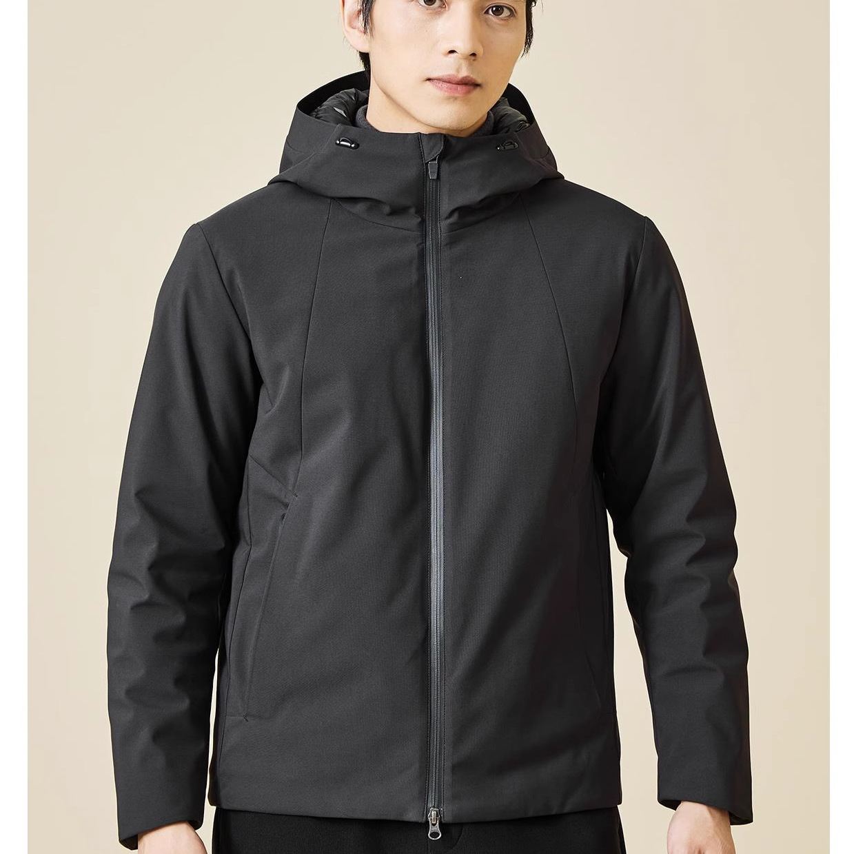 连帽可拆卸内搭尼克服外套男装