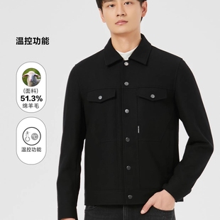 24QJK2052Y利家秋季 流行舒適翻領(lǐng)修身 單排扣休閑夾克外套男士 新款