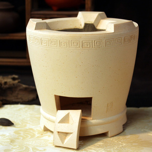 章岳勇炭炉茶炉 白泥炉  凉炉 功夫 炉子 火炭炉 潮汕手工 红泥炉