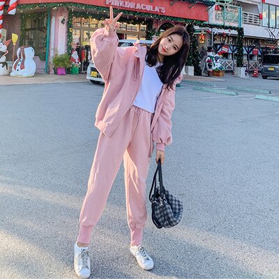 新款初秋装运动套装女秋季洋气减休闲运动套装