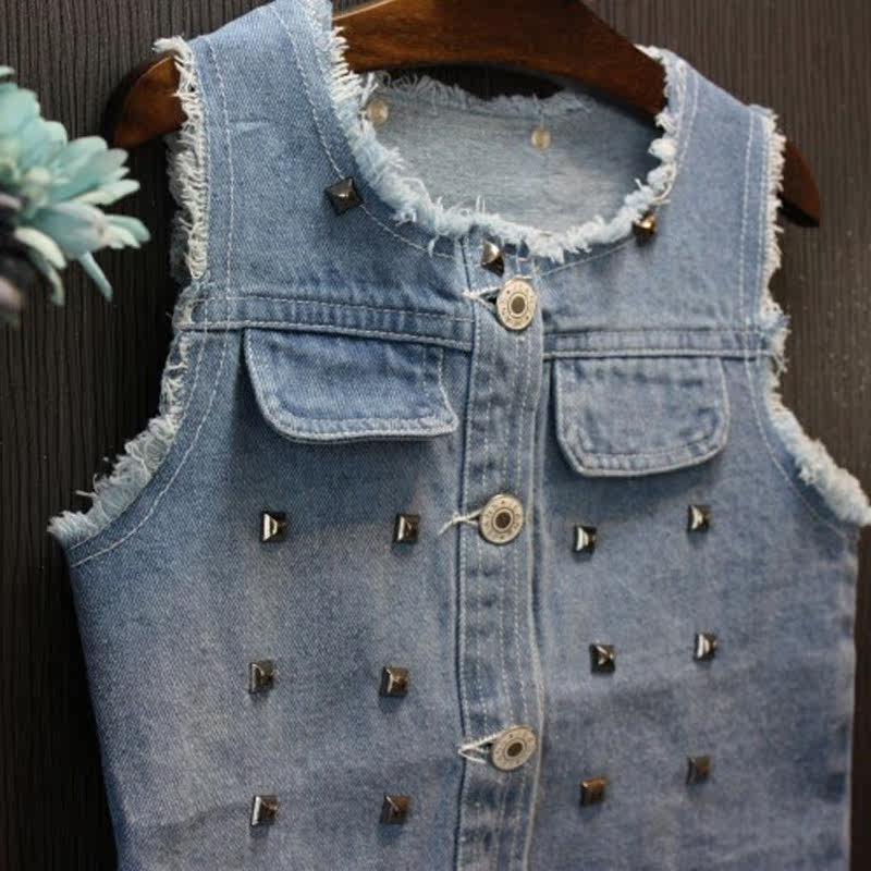 Gilet fille en toile - Ref 2070827 Image 3