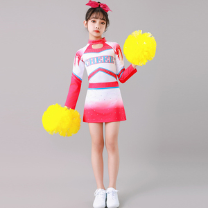 儿童演出服啦啦队服装啦啦操衣服竞技健美比赛服专业拉拉队表演服