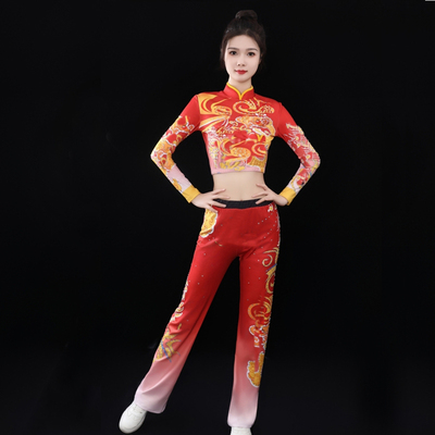 专业健美操比赛服表演服儿童学生