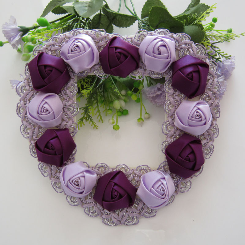 简约现代风布艺玫瑰花开关套