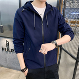 男装秋款男士夹克连帽夹克男学生外套夹克1716-8-2058P38，男装夹克，星座1712-5