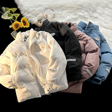 棉服男女情侣款立领宽松棉衣韩版短款冬季棉袄男士外套P45，男装棉衣，星座1712-5