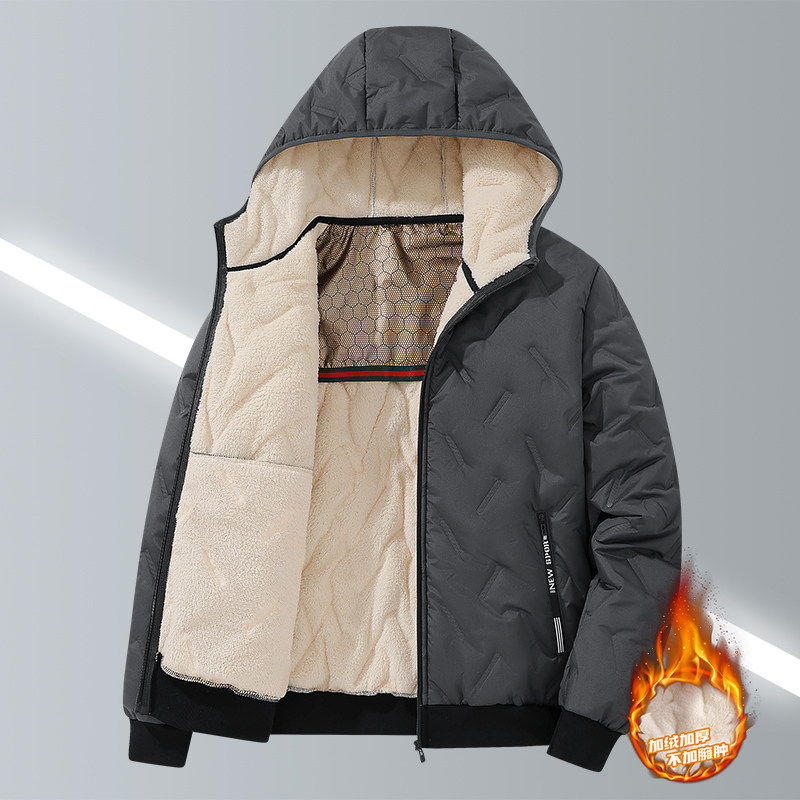 25年冬季超声波牙刷棉衣男士石墨烯棉衣加绒加厚棉外套男8819P45,男装棉衣,星座1712-5