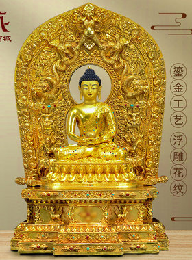 藏式铜像佛台桌面摆件