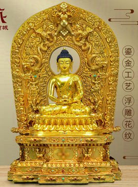 藏式铜像佛台桌面摆件