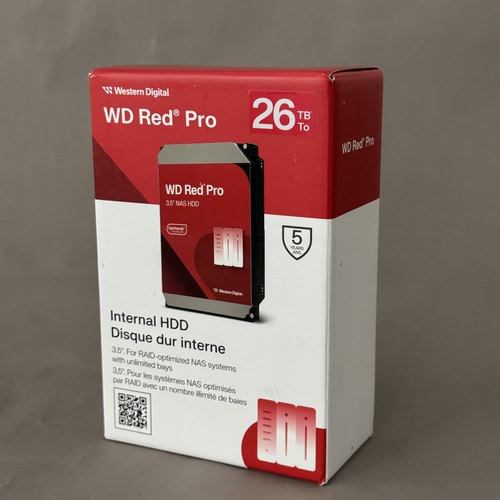 WD/西部数据 WD260KFGX红盘26T台式机NAS高速3.5寸SATA服务器26TB