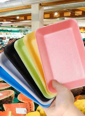 超市一次性平底水果托盘2024生鲜托盘水果包装盒陈列托盘打包盒