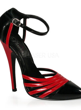 美国Pleaser/Devious15.24cm双色脚环绑带高跟鞋低帮鞋DOMINA-412