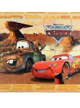 DOLI 出口 小孩家家木制益智玩具 36片汽车总动员拼图