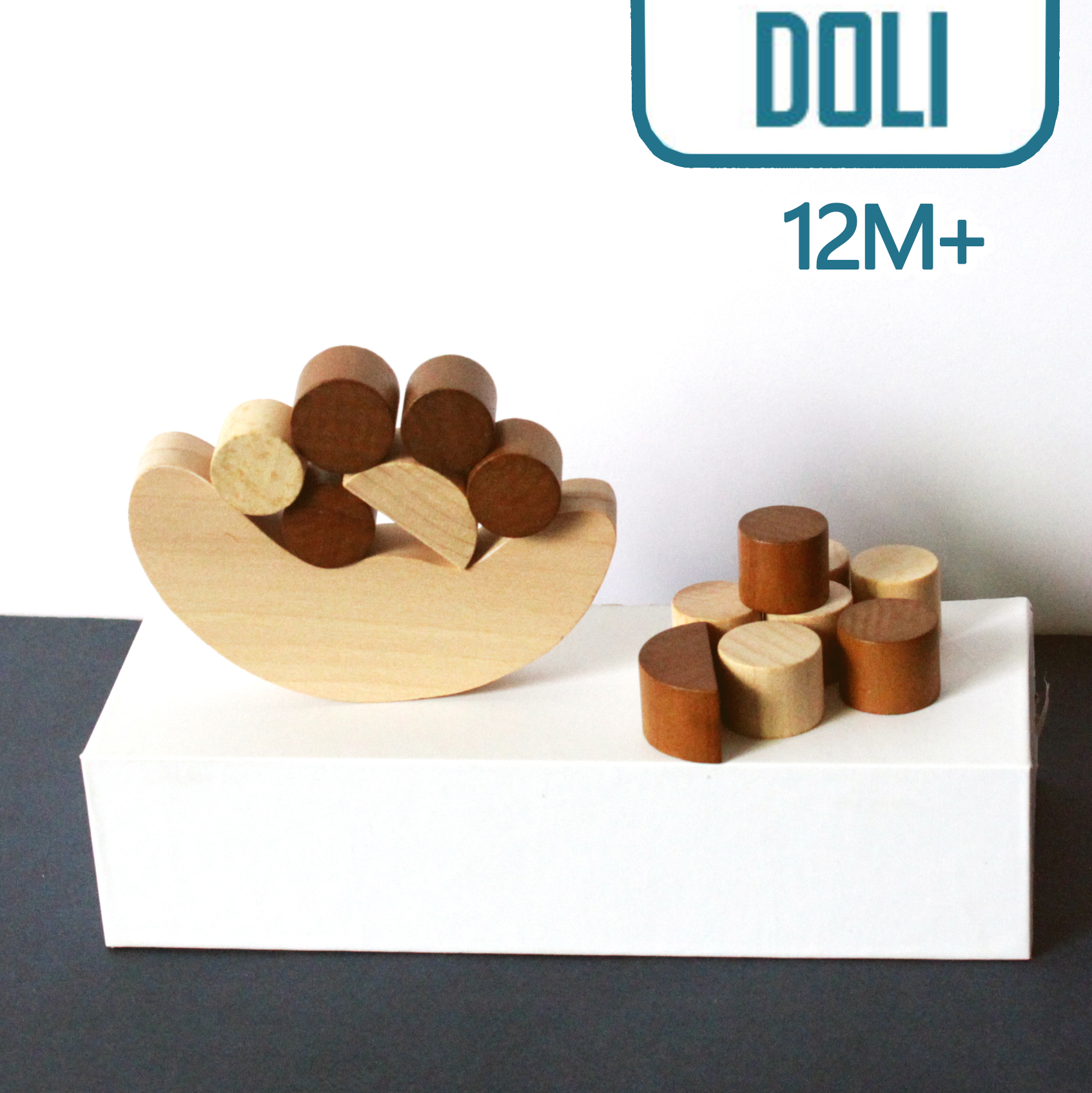 月亮平衡木进阶版叠叠高桌面游戏