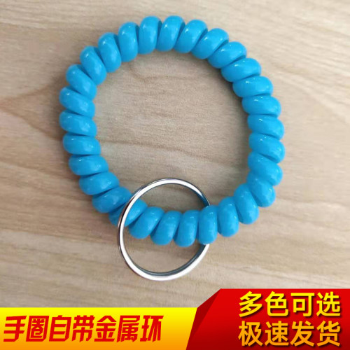 手牌配件套手圈自带金属环手环手链不锈钢夹子号码牌麻辣烫