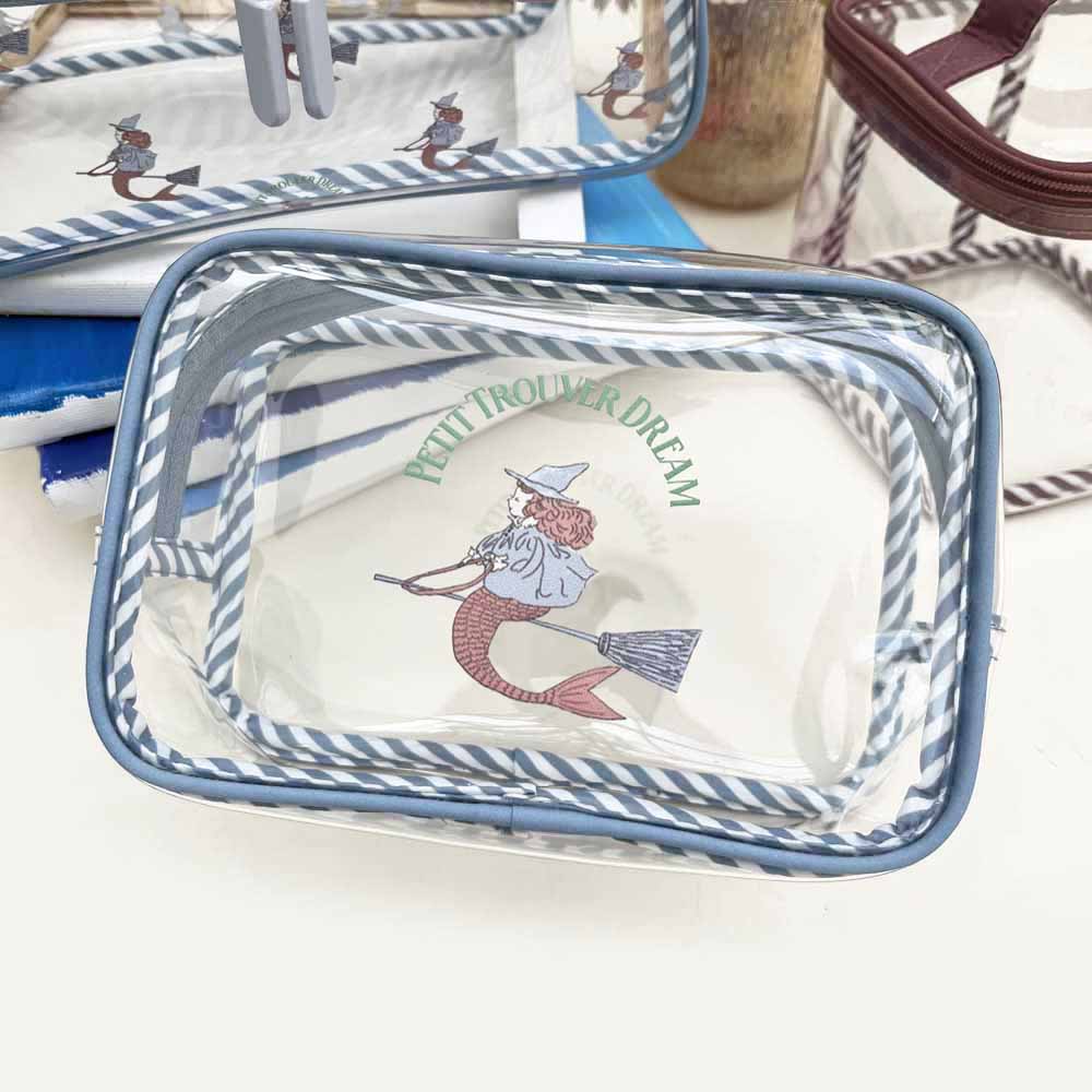 petit trouver 会飞的小魔女透明防水化妆包小样彩妆洗漱包收纳包
