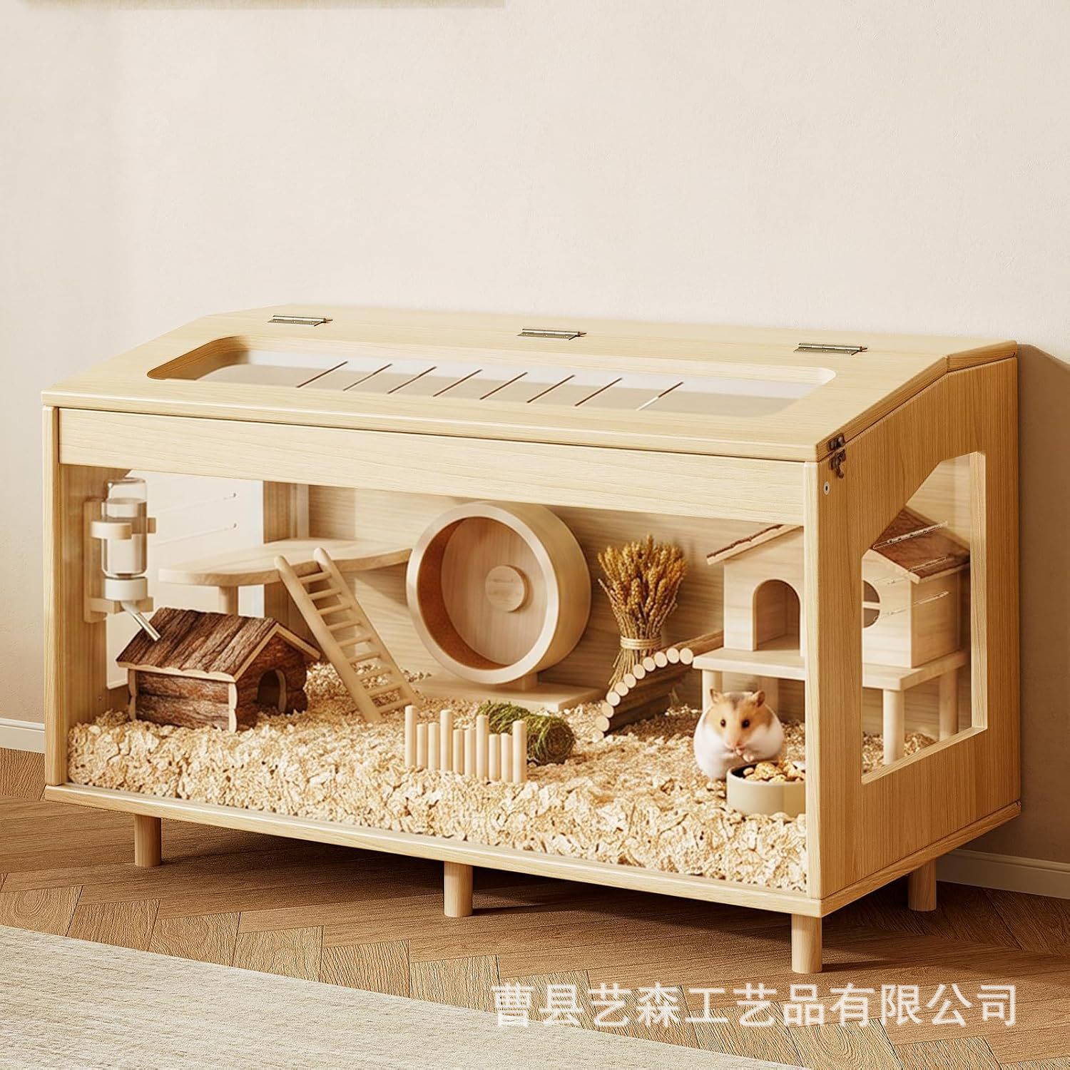 芦丁鸡饲养箱木制仓鼠笼子多用饲养笼幼鸡养殖箱木箱仓鼠笼子