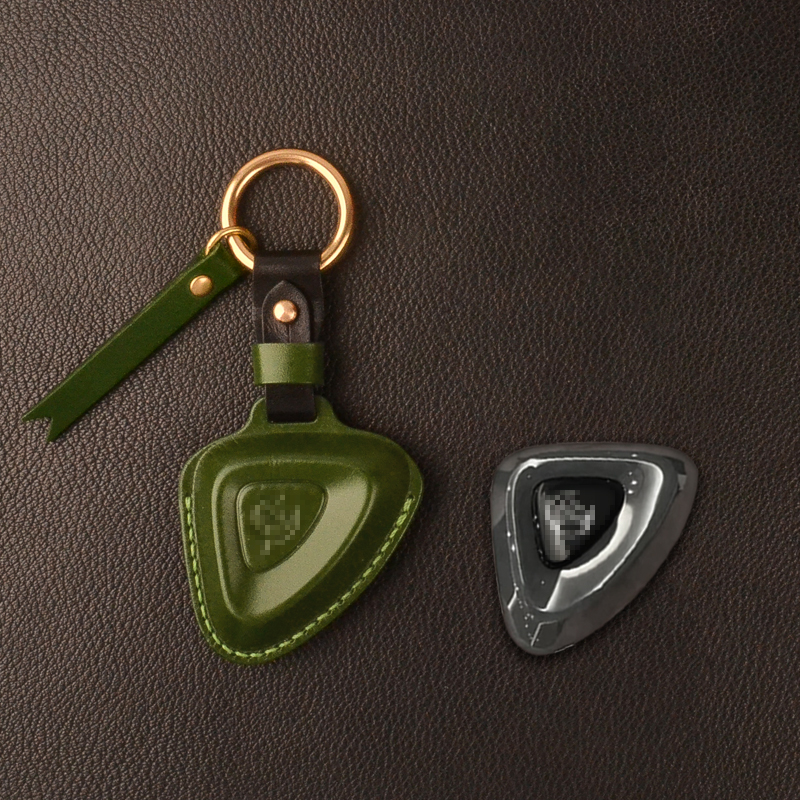 路斯特精致高档简约牛皮钥匙套