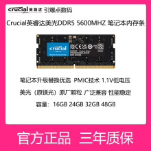 Crucial英睿达DDR5 5600 24G 32G 48G笔记本内存条美光原厂颗粒