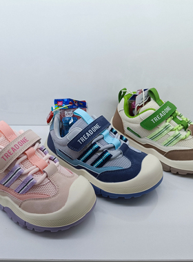 2024秋季品牌步一男女儿童宝宝休闲网面魔术贴机能轻运动鞋185060