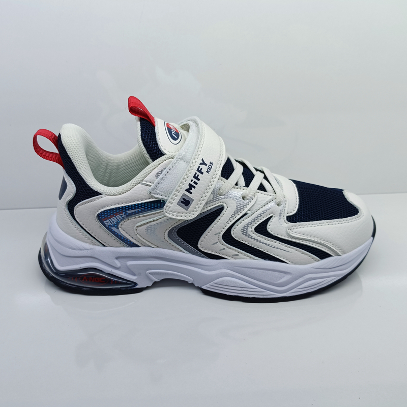 2023秋季品牌米菲男女孩儿童魔术贴休闲网面大童亲子运动鞋360128