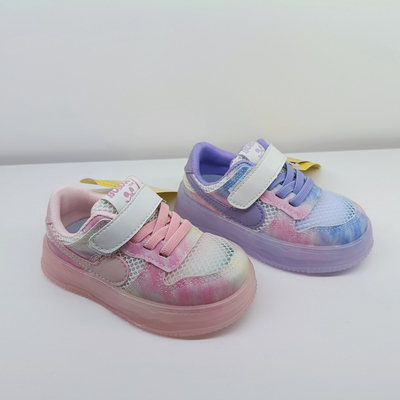 2024夏季新款品牌bobdoghouse魔术贴儿童单网带闪灯运动板鞋23771