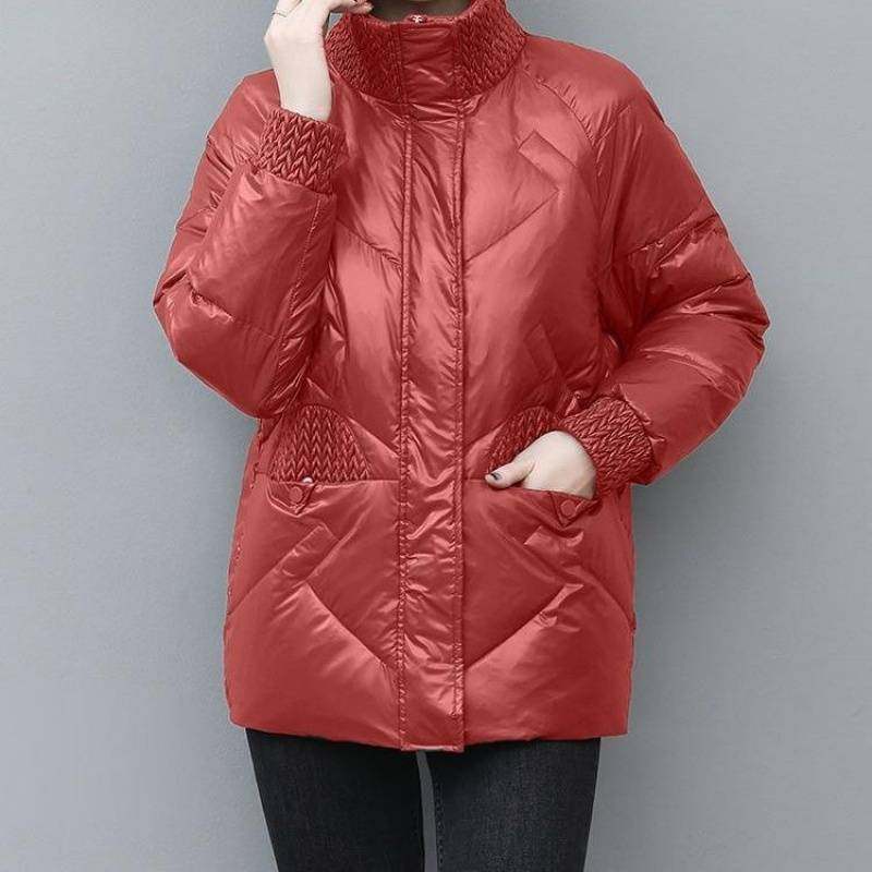 羽绒服女短款2025年冬季新款中年妈妈时尚洋气加厚立领白鸭绒外套,女装/女士精品,羽绒服,淘宝优惠券,粉丝福利购,淘宝优惠卷