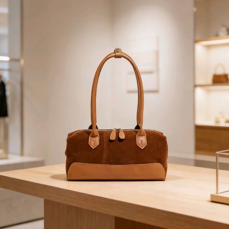 腋下包包女 2025新款高级感复古时尚百搭单肩包麂皮绒通勤手拎包N,箱包皮具/热销女包/男包,单肩包,淘宝优惠券,粉丝福利购,淘宝优惠卷