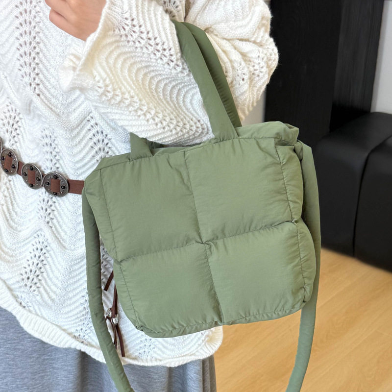 秋新款包包女 韩版大容量棉服包时尚百搭单肩包羽绒包手提托特包N,箱包皮具/热销女包/男包,单肩包,淘宝优惠券,粉丝福利购,淘宝优惠卷