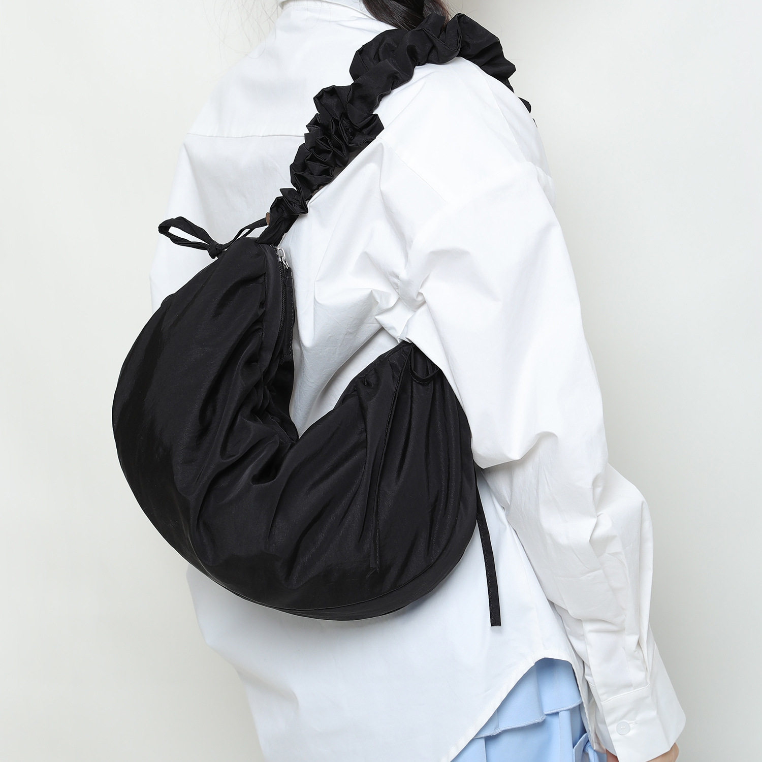 褶皱云朵包韩国小众ins包包斜挎包女韩系慵懒大容量托特包饺子包C,箱包皮具/热销女包/男包,单肩包,淘宝优惠券,粉丝福利购,淘宝优惠卷